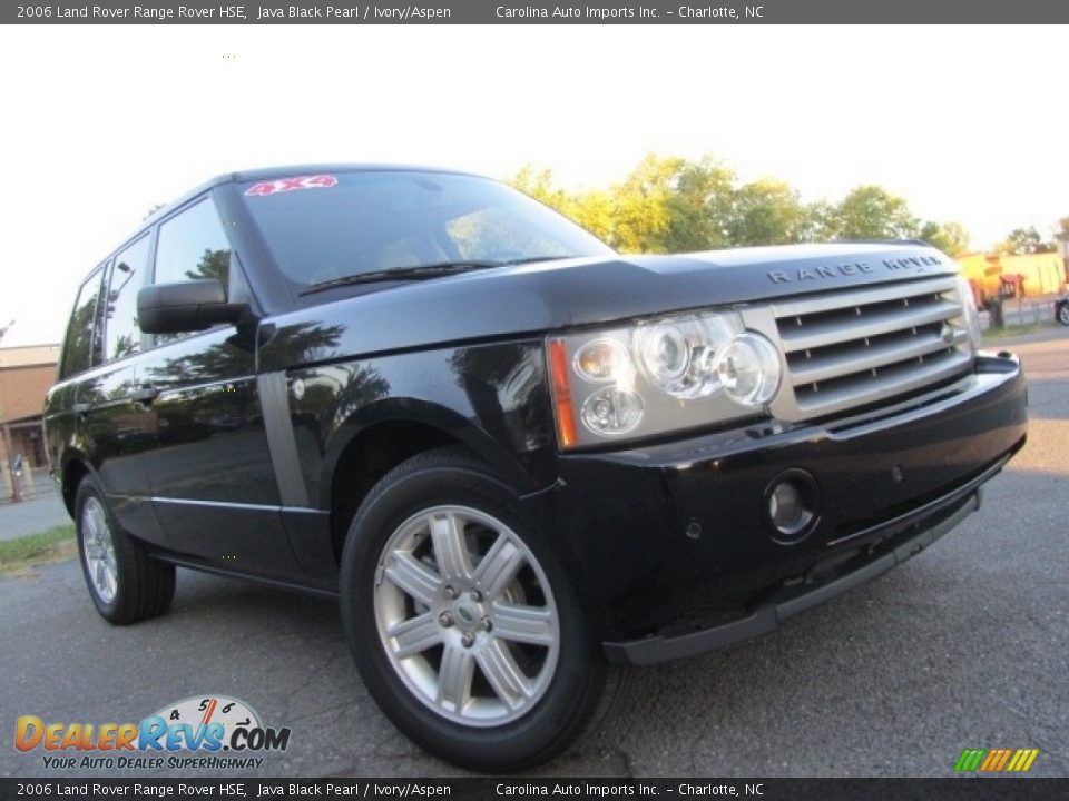 2006 Land Rover Range Rover HSE Java Black Pearl / Ivory/Aspen Photo #2