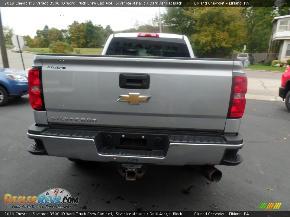 2019 Chevrolet Silverado 3500HD Work Truck Crew Cab 4x4 Silver Ice Metallic / Dark Ash/Jet Black Photo #8