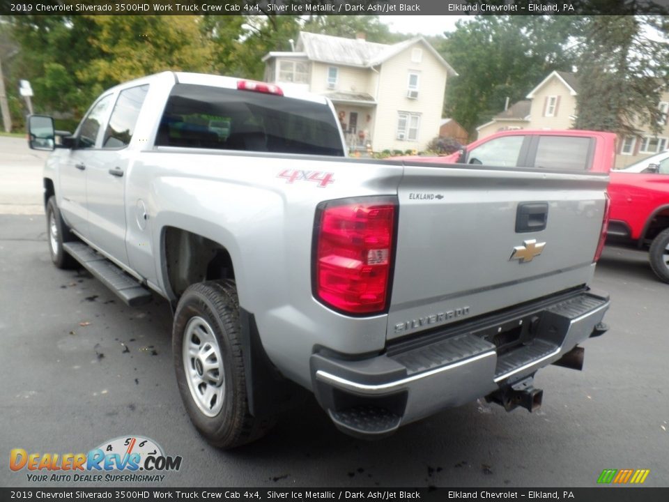 2019 Chevrolet Silverado 3500HD Work Truck Crew Cab 4x4 Silver Ice Metallic / Dark Ash/Jet Black Photo #9