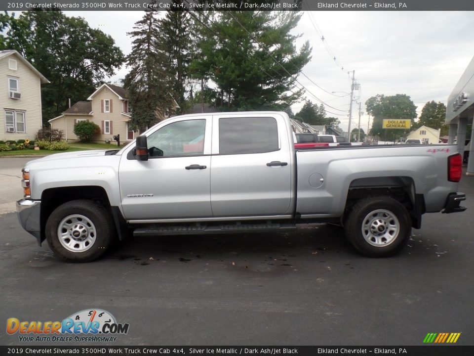 2019 Chevrolet Silverado 3500HD Work Truck Crew Cab 4x4 Silver Ice Metallic / Dark Ash/Jet Black Photo #10