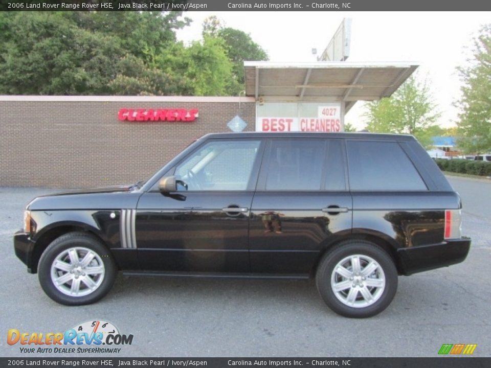 2006 Land Rover Range Rover HSE Java Black Pearl / Ivory/Aspen Photo #7