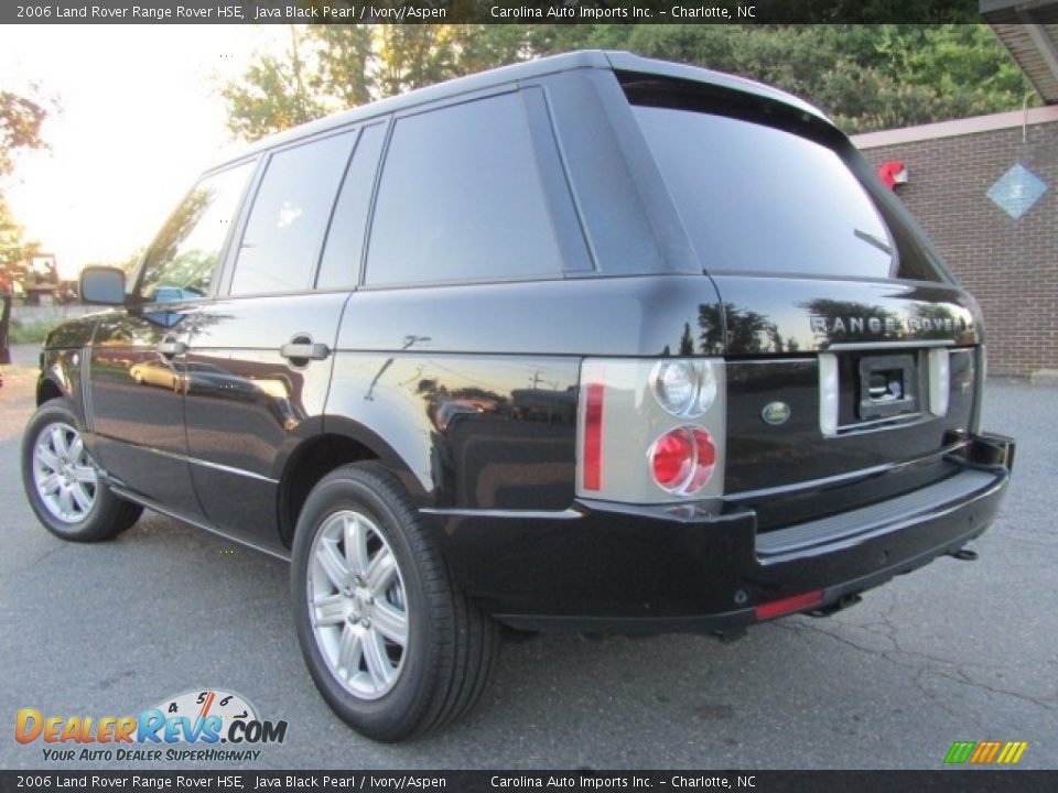2006 Land Rover Range Rover HSE Java Black Pearl / Ivory/Aspen Photo #8