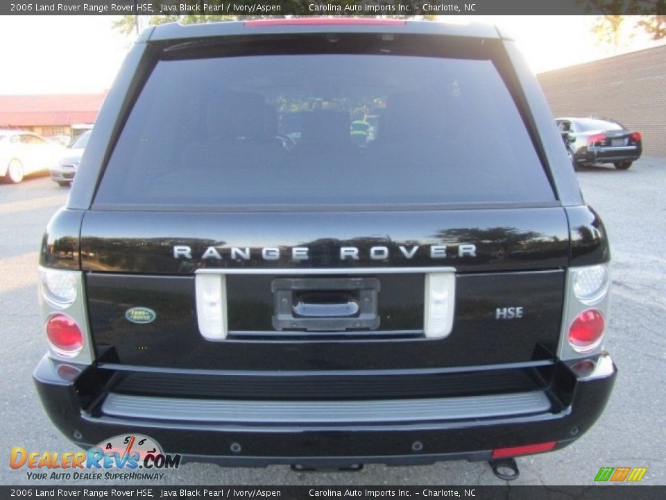 2006 Land Rover Range Rover HSE Java Black Pearl / Ivory/Aspen Photo #9