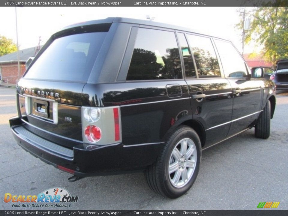2006 Land Rover Range Rover HSE Java Black Pearl / Ivory/Aspen Photo #10