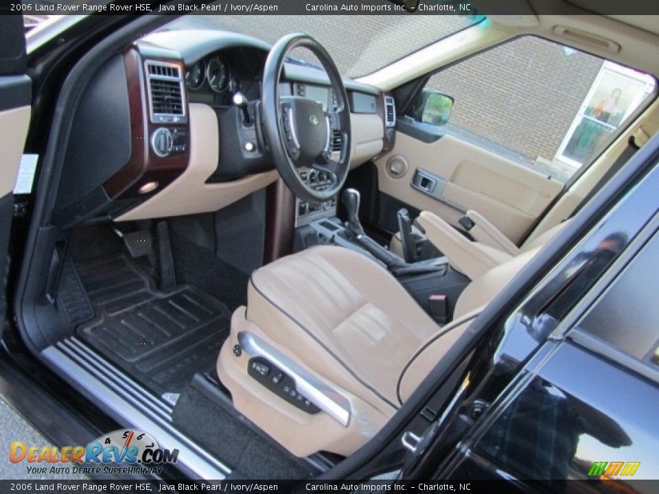 2006 Land Rover Range Rover HSE Java Black Pearl / Ivory/Aspen Photo #17