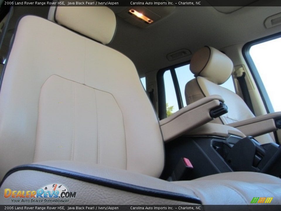 2006 Land Rover Range Rover HSE Java Black Pearl / Ivory/Aspen Photo #22