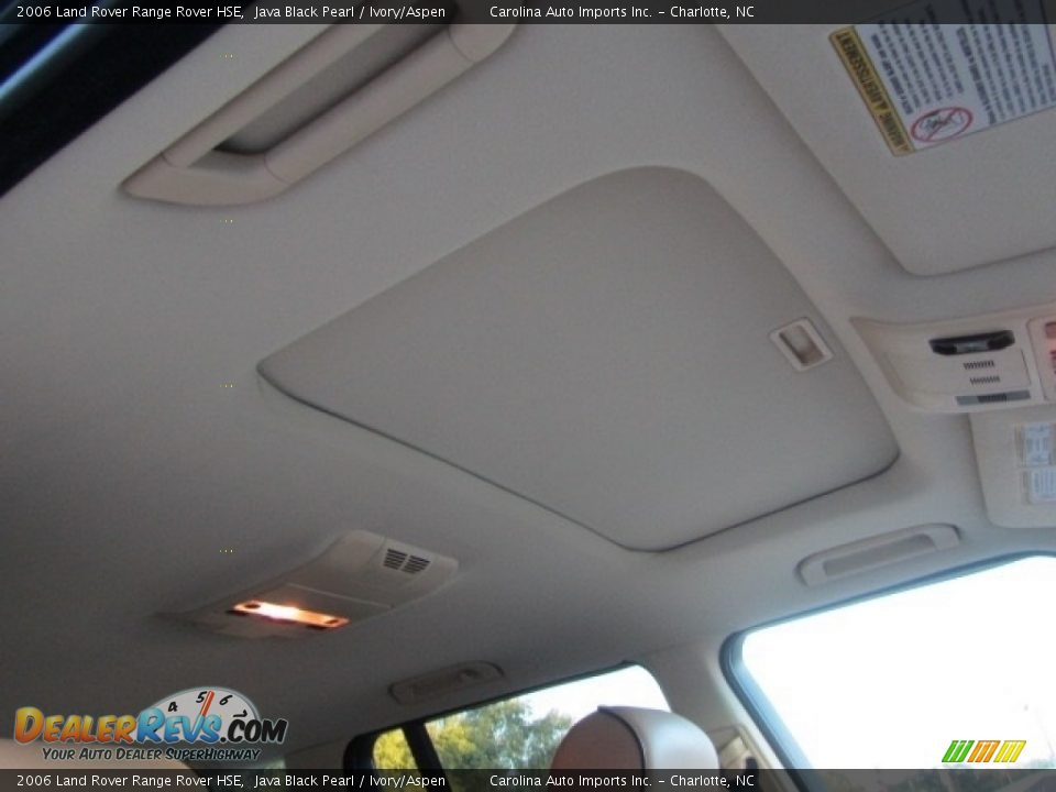2006 Land Rover Range Rover HSE Java Black Pearl / Ivory/Aspen Photo #23