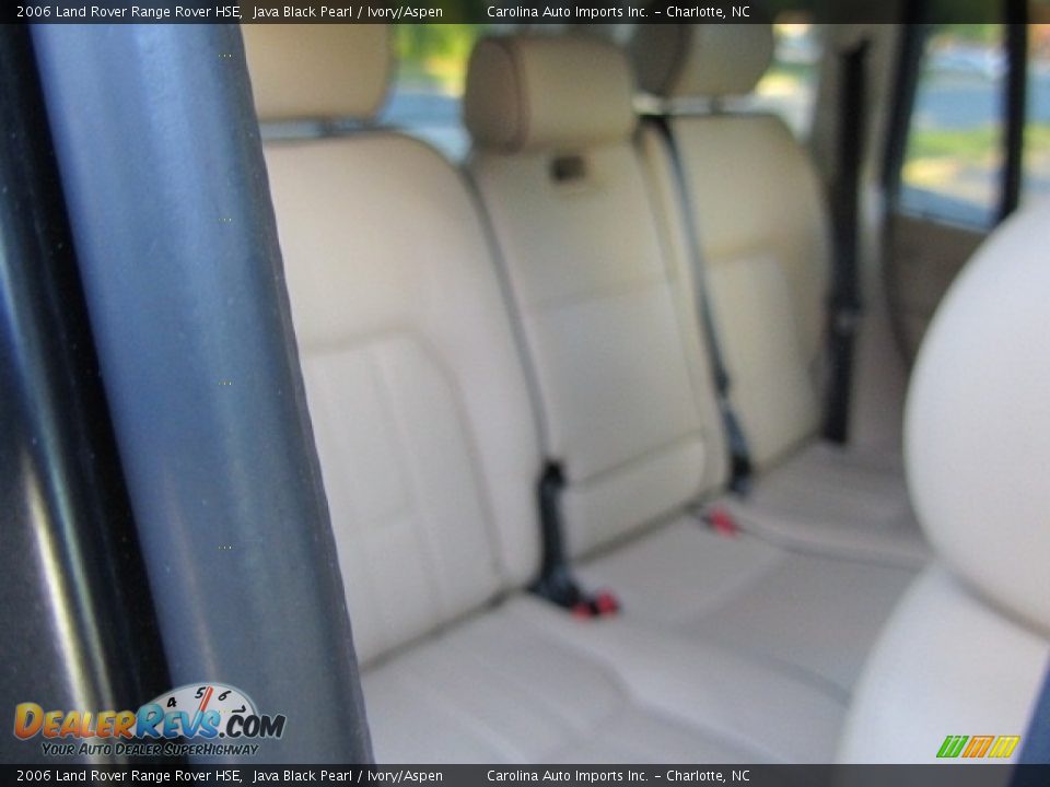 2006 Land Rover Range Rover HSE Java Black Pearl / Ivory/Aspen Photo #24