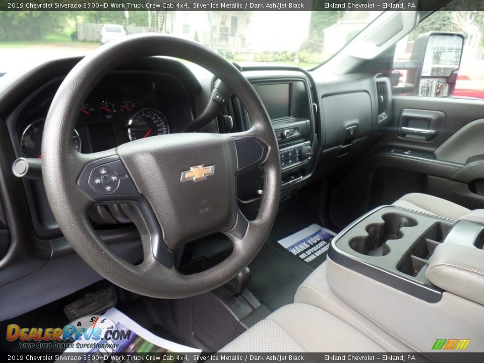 2019 Chevrolet Silverado 3500HD Work Truck Crew Cab 4x4 Silver Ice Metallic / Dark Ash/Jet Black Photo #20