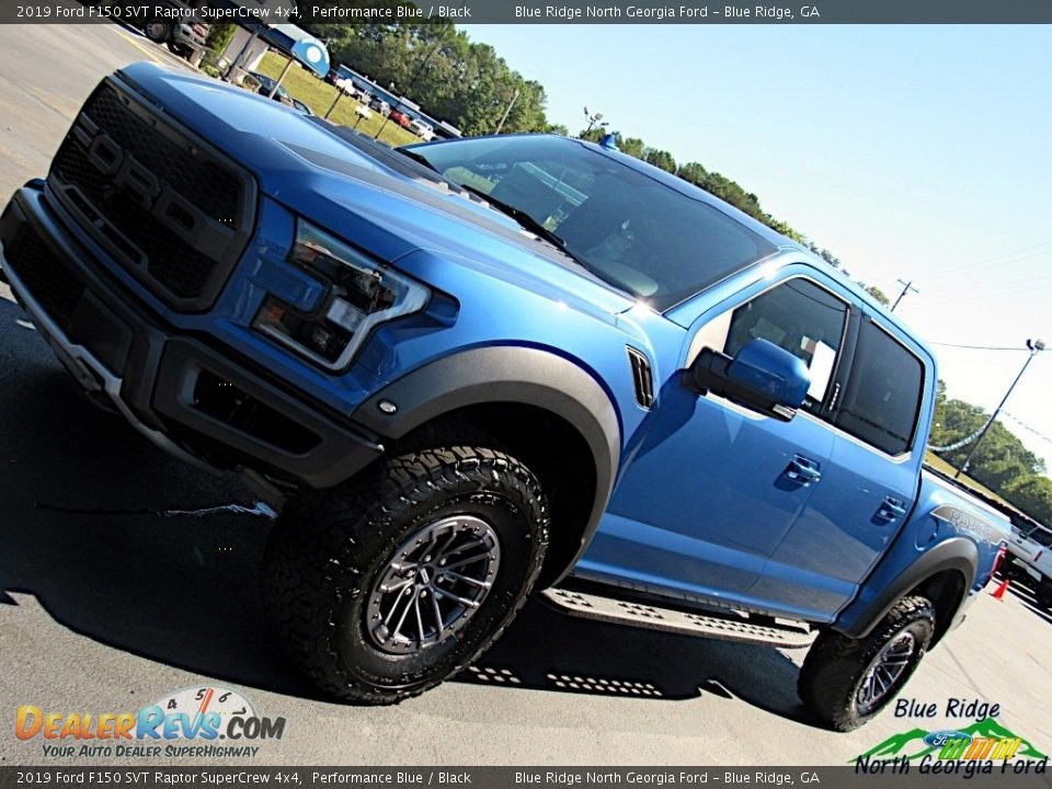 2019 Ford F150 SVT Raptor SuperCrew 4x4 Performance Blue / Black Photo #35