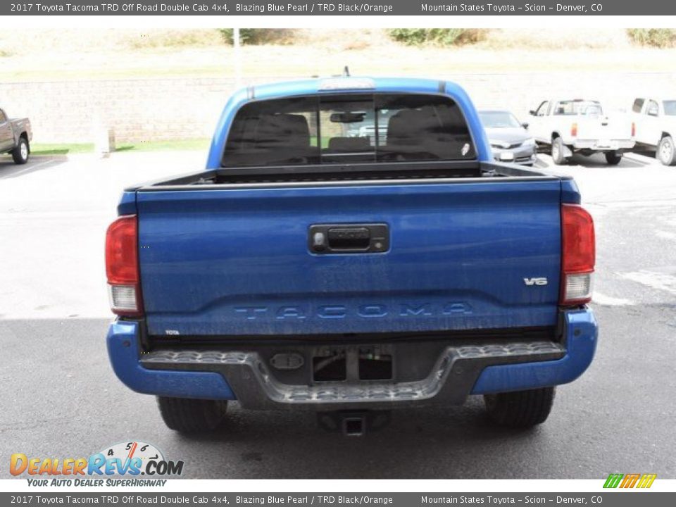 2017 Toyota Tacoma TRD Off Road Double Cab 4x4 Blazing Blue Pearl / TRD Black/Orange Photo #5