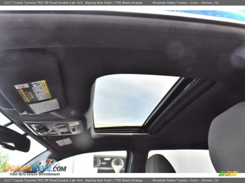 2017 Toyota Tacoma TRD Off Road Double Cab 4x4 Blazing Blue Pearl / TRD Black/Orange Photo #10