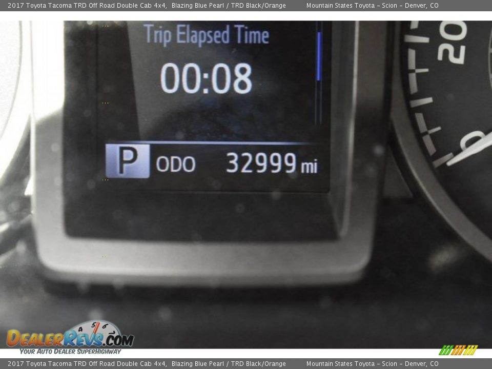 2017 Toyota Tacoma TRD Off Road Double Cab 4x4 Blazing Blue Pearl / TRD Black/Orange Photo #12