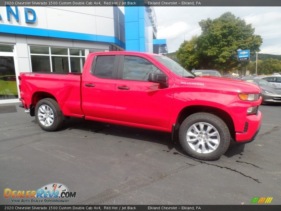 Red Hot 2020 Chevrolet Silverado 1500 Custom Double Cab 4x4 Photo #6