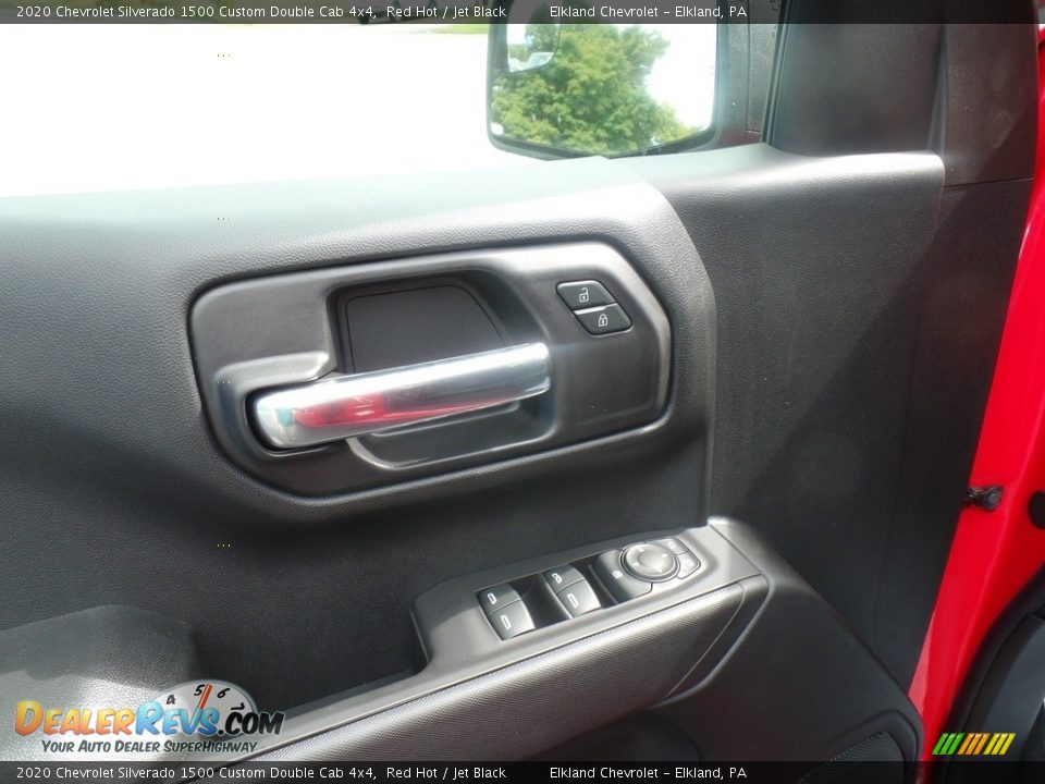 2020 Chevrolet Silverado 1500 Custom Double Cab 4x4 Red Hot / Jet Black Photo #16