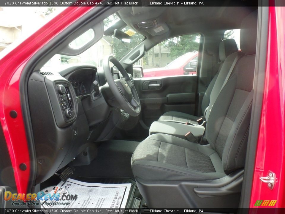 2020 Chevrolet Silverado 1500 Custom Double Cab 4x4 Red Hot / Jet Black Photo #18
