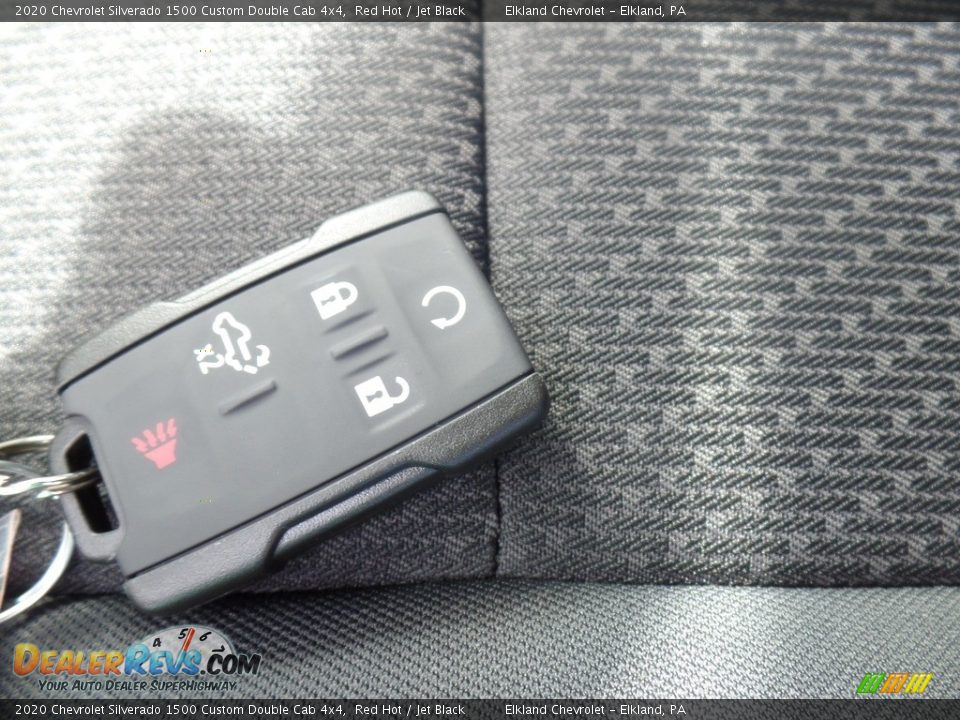 2020 Chevrolet Silverado 1500 Custom Double Cab 4x4 Red Hot / Jet Black Photo #19