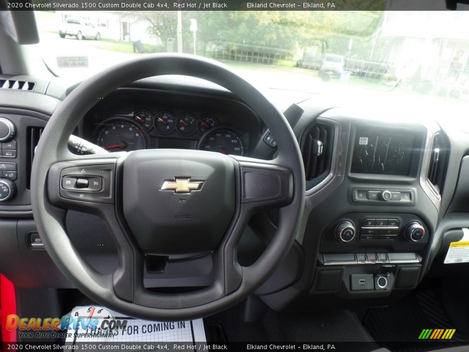 2020 Chevrolet Silverado 1500 Custom Double Cab 4x4 Steering Wheel Photo #21