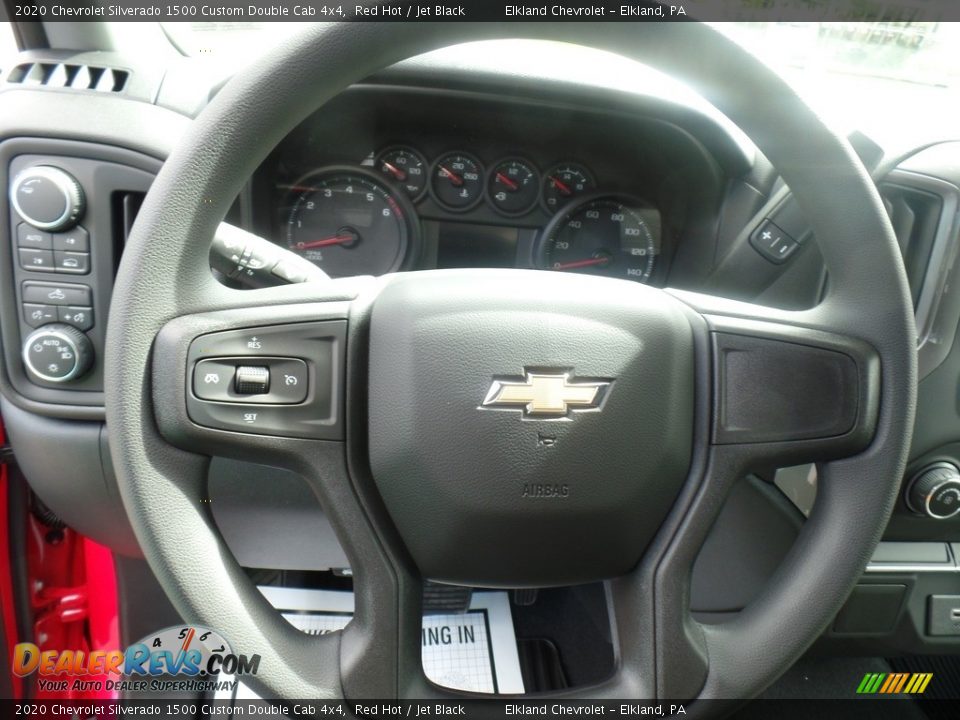 2020 Chevrolet Silverado 1500 Custom Double Cab 4x4 Steering Wheel Photo #22