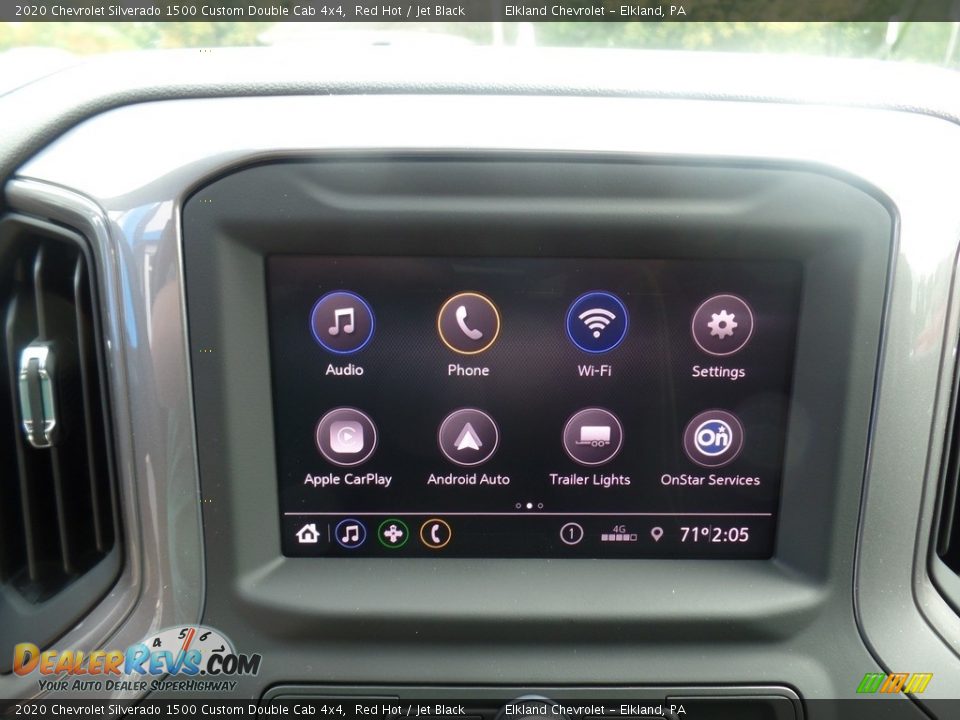 2020 Chevrolet Silverado 1500 Custom Double Cab 4x4 Red Hot / Jet Black Photo #27