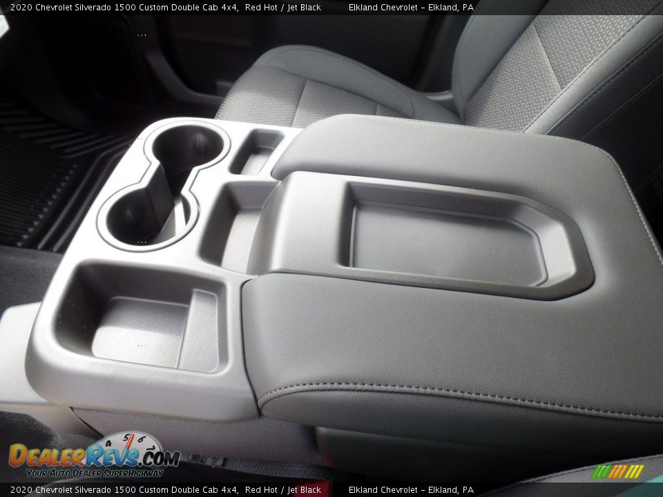 2020 Chevrolet Silverado 1500 Custom Double Cab 4x4 Red Hot / Jet Black Photo #32