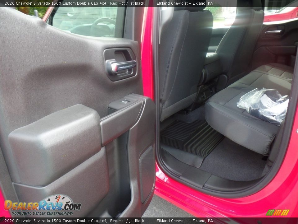2020 Chevrolet Silverado 1500 Custom Double Cab 4x4 Red Hot / Jet Black Photo #33