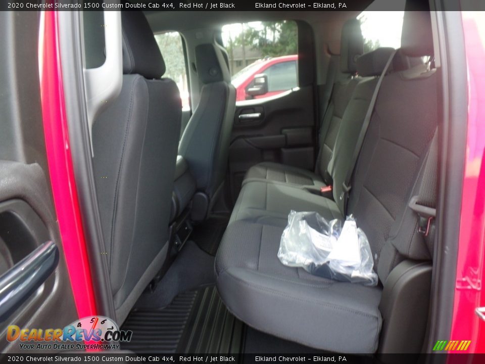 2020 Chevrolet Silverado 1500 Custom Double Cab 4x4 Red Hot / Jet Black Photo #34