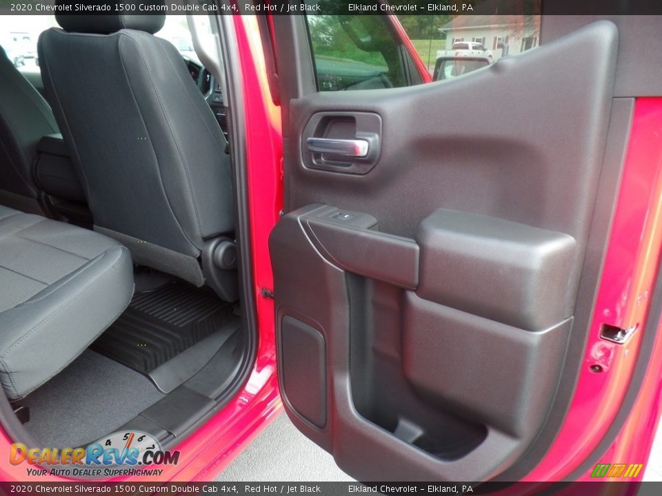 2020 Chevrolet Silverado 1500 Custom Double Cab 4x4 Red Hot / Jet Black Photo #35
