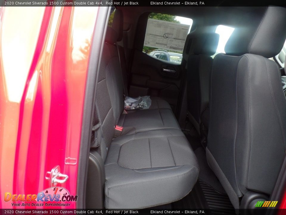 2020 Chevrolet Silverado 1500 Custom Double Cab 4x4 Red Hot / Jet Black Photo #36