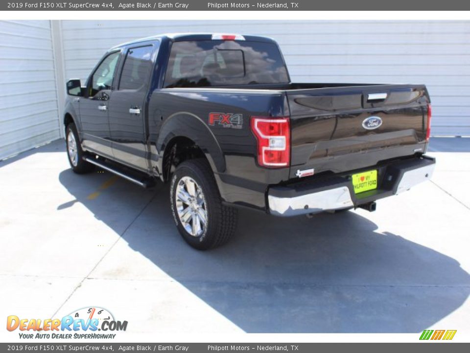 2019 Ford F150 XLT SuperCrew 4x4 Agate Black / Earth Gray Photo #6