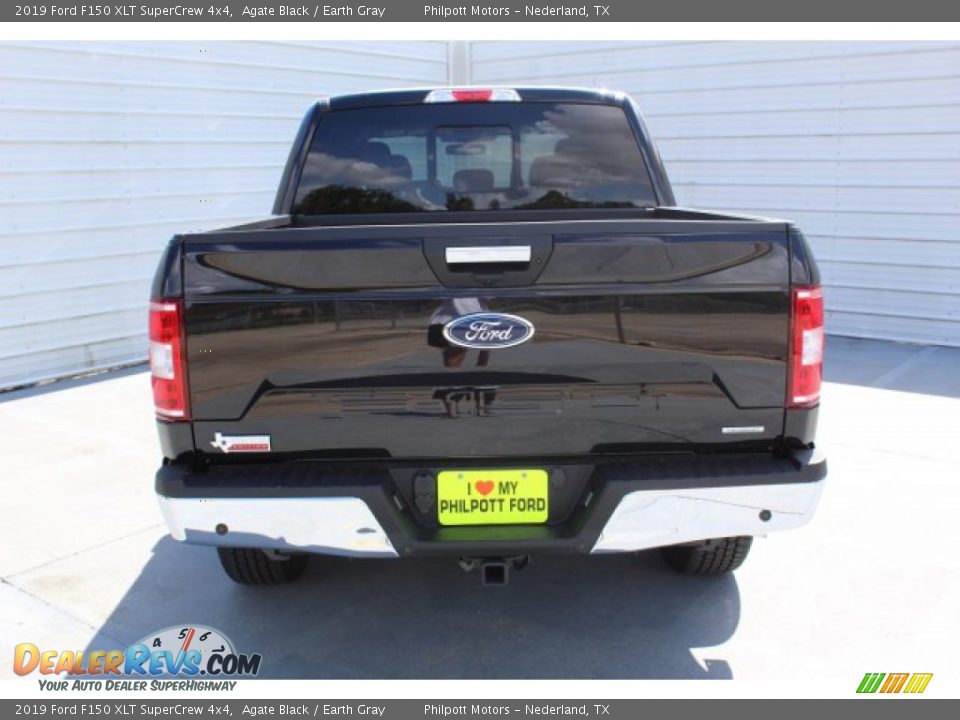 2019 Ford F150 XLT SuperCrew 4x4 Agate Black / Earth Gray Photo #7