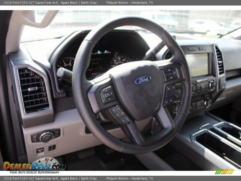 2019 Ford F150 XLT SuperCrew 4x4 Agate Black / Earth Gray Photo #22