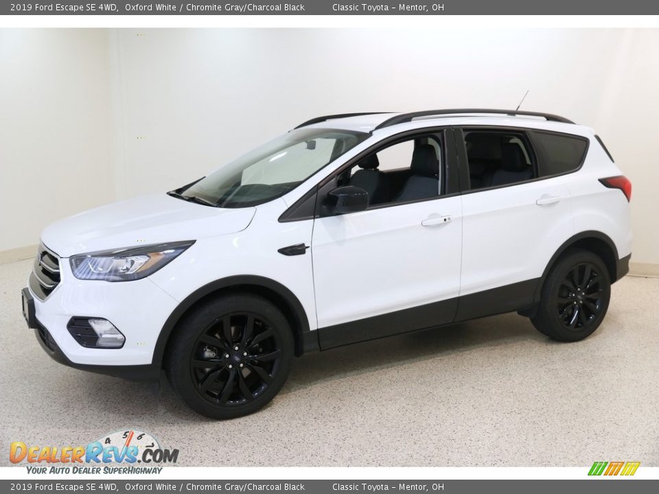 2019 Ford Escape SE 4WD Oxford White / Chromite Gray/Charcoal Black Photo #3