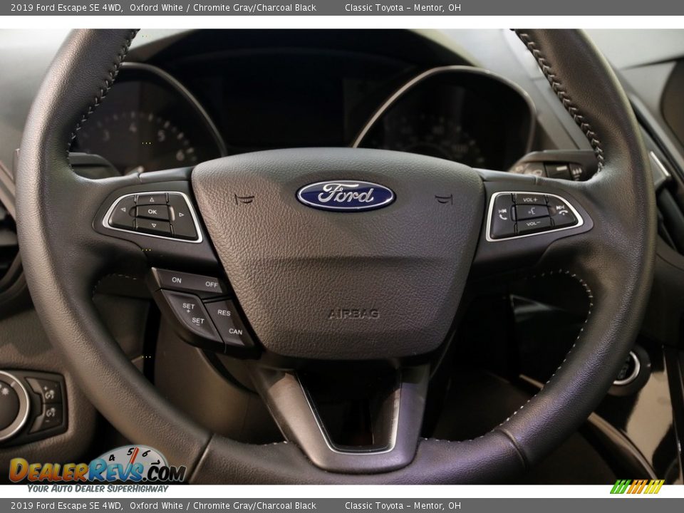 2019 Ford Escape SE 4WD Oxford White / Chromite Gray/Charcoal Black Photo #8