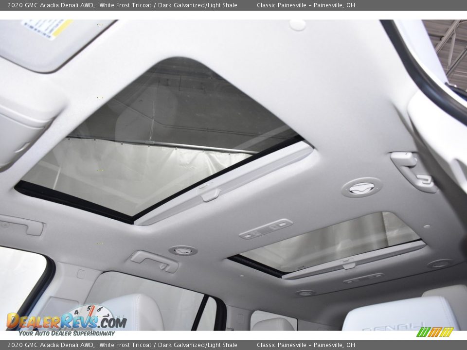 2020 GMC Acadia Denali AWD White Frost Tricoat / Dark Galvanized/Light Shale Photo #5