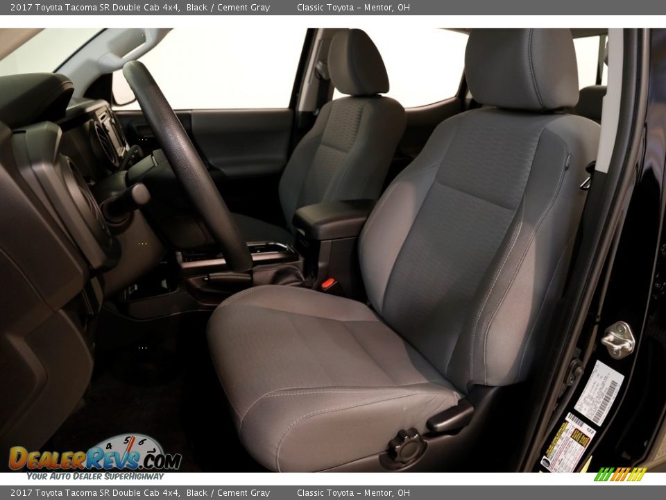 2017 Toyota Tacoma SR Double Cab 4x4 Black / Cement Gray Photo #5