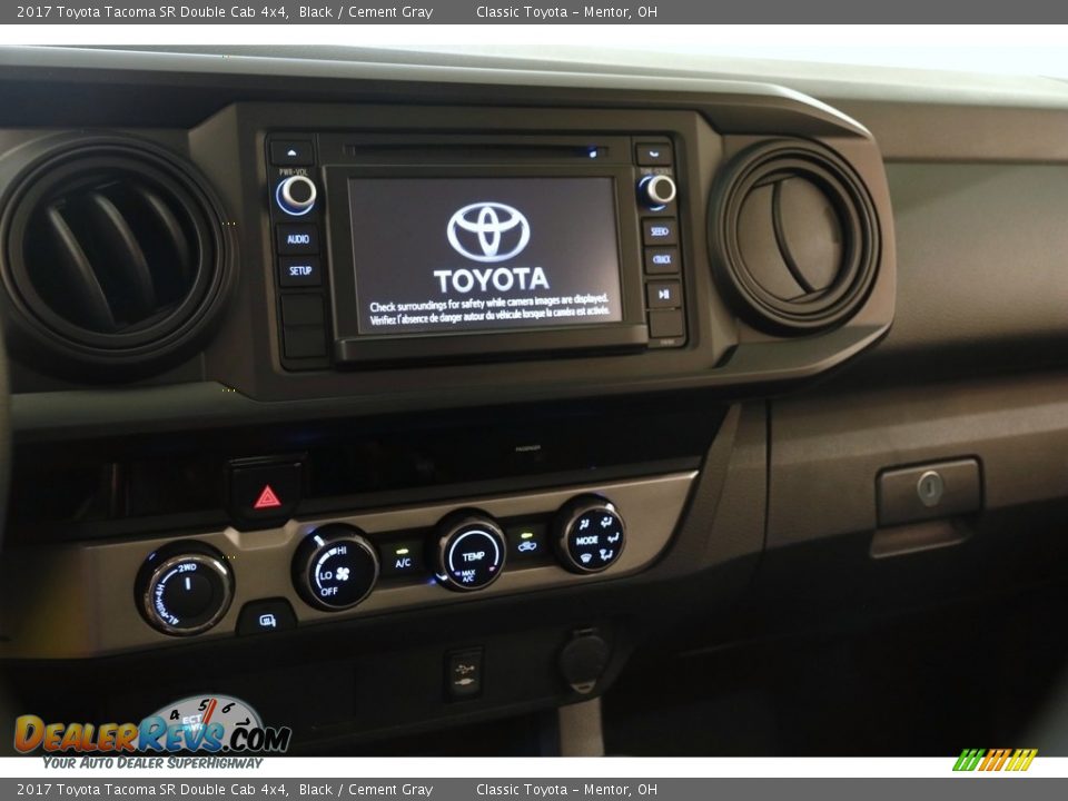 2017 Toyota Tacoma SR Double Cab 4x4 Black / Cement Gray Photo #9