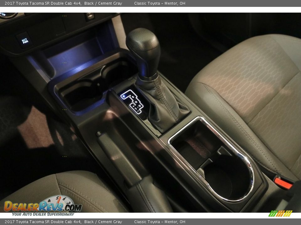 2017 Toyota Tacoma SR Double Cab 4x4 Black / Cement Gray Photo #13