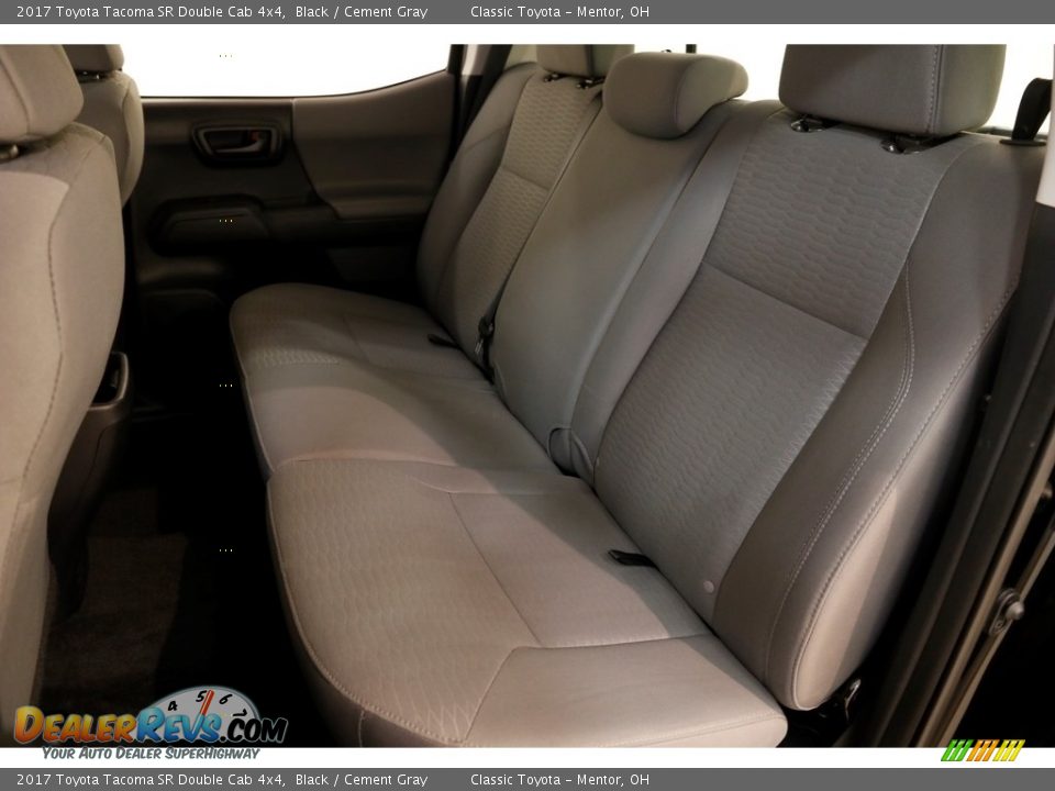 2017 Toyota Tacoma SR Double Cab 4x4 Black / Cement Gray Photo #16