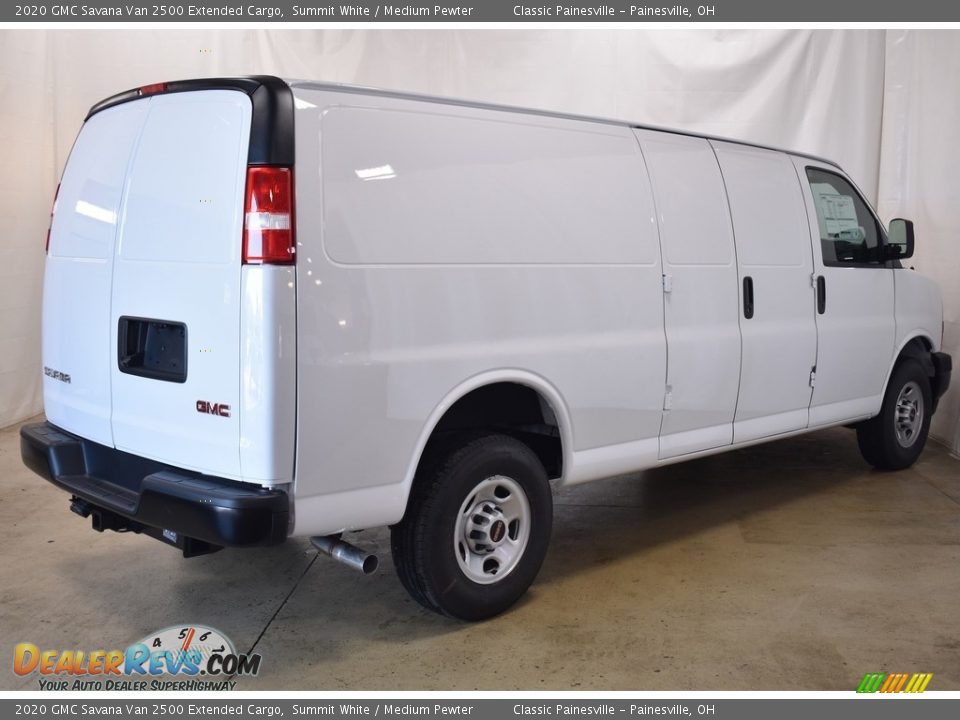 2020 GMC Savana Van 2500 Extended Cargo Summit White / Medium Pewter Photo #2