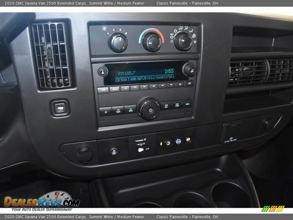 2020 GMC Savana Van 2500 Extended Cargo Summit White / Medium Pewter Photo #9