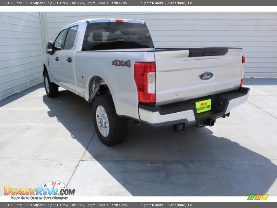 2019 Ford F250 Super Duty XLT Crew Cab 4x4 Ingot Silver / Earth Gray Photo #6