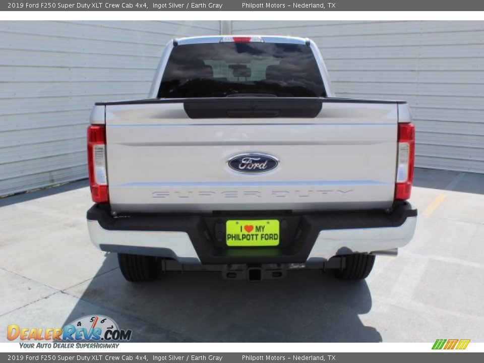 2019 Ford F250 Super Duty XLT Crew Cab 4x4 Ingot Silver / Earth Gray Photo #7
