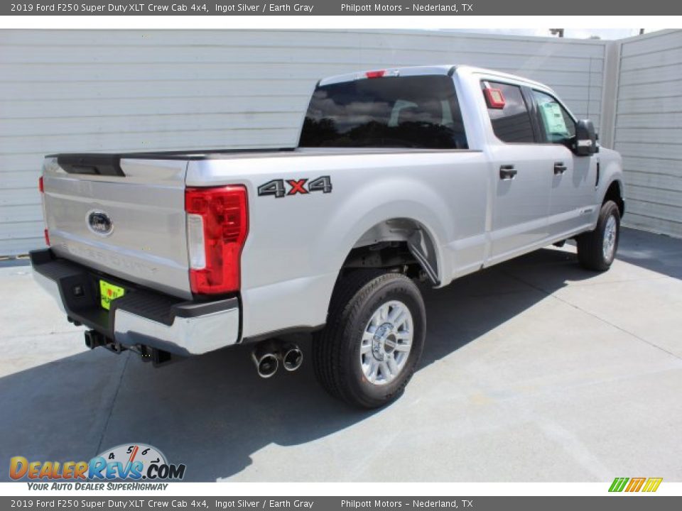 2019 Ford F250 Super Duty XLT Crew Cab 4x4 Ingot Silver / Earth Gray Photo #8