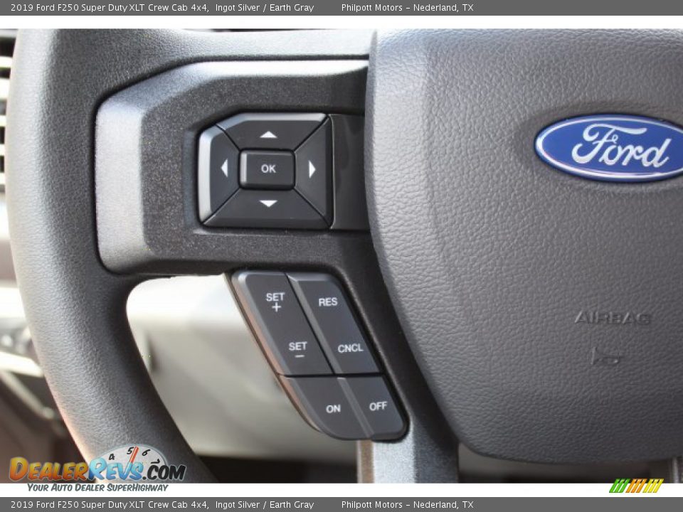 2019 Ford F250 Super Duty XLT Crew Cab 4x4 Ingot Silver / Earth Gray Photo #11
