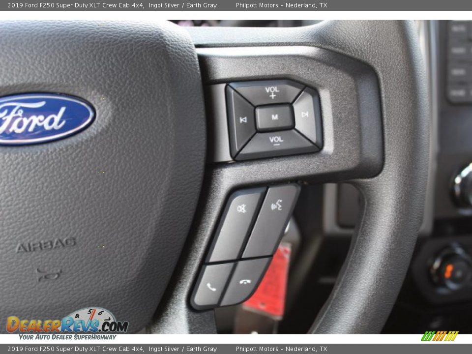 2019 Ford F250 Super Duty XLT Crew Cab 4x4 Ingot Silver / Earth Gray Photo #12
