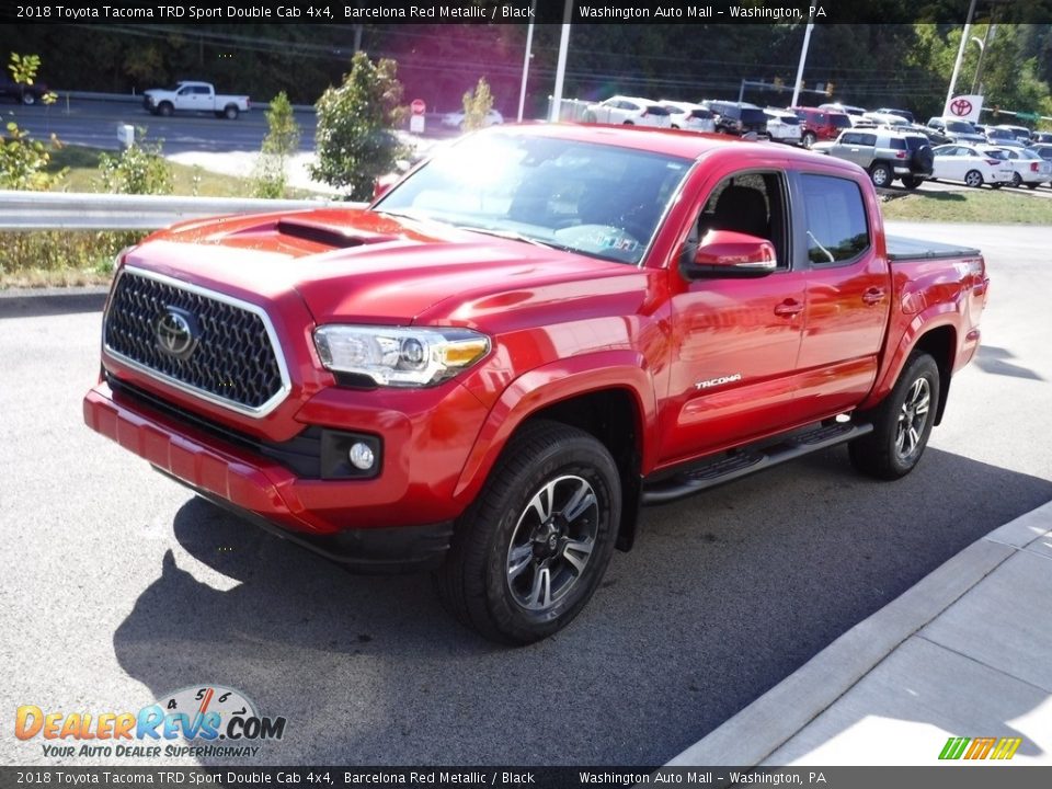 2018 Toyota Tacoma TRD Sport Double Cab 4x4 Barcelona Red Metallic / Black Photo #7