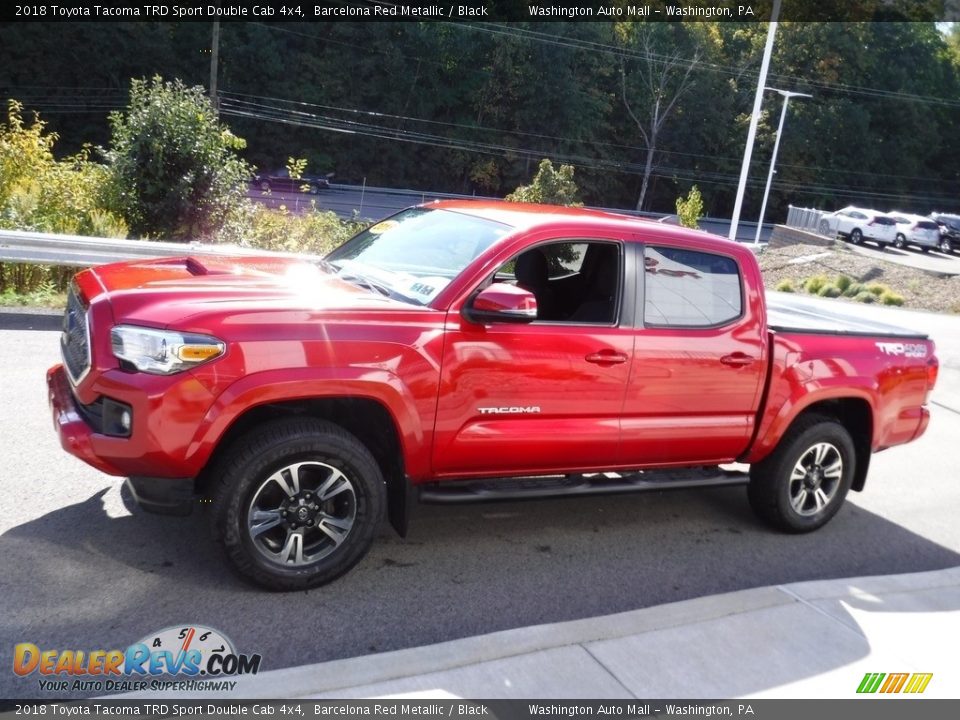 2018 Toyota Tacoma TRD Sport Double Cab 4x4 Barcelona Red Metallic / Black Photo #8