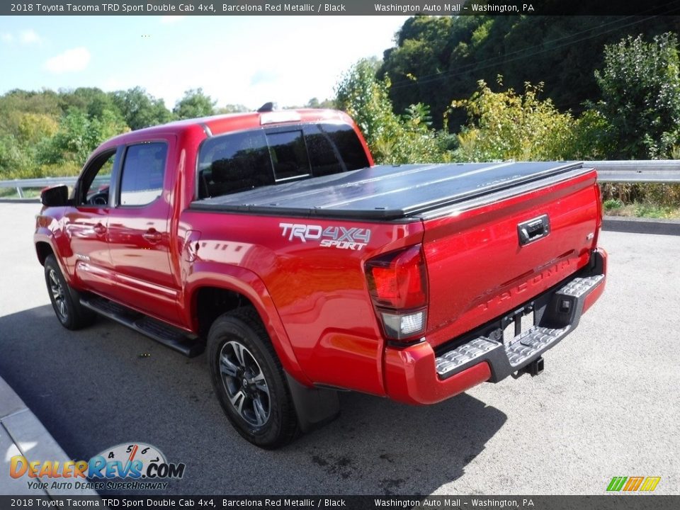 2018 Toyota Tacoma TRD Sport Double Cab 4x4 Barcelona Red Metallic / Black Photo #9