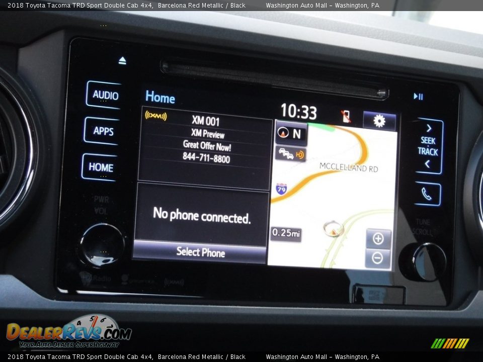 2018 Toyota Tacoma TRD Sport Double Cab 4x4 Barcelona Red Metallic / Black Photo #19